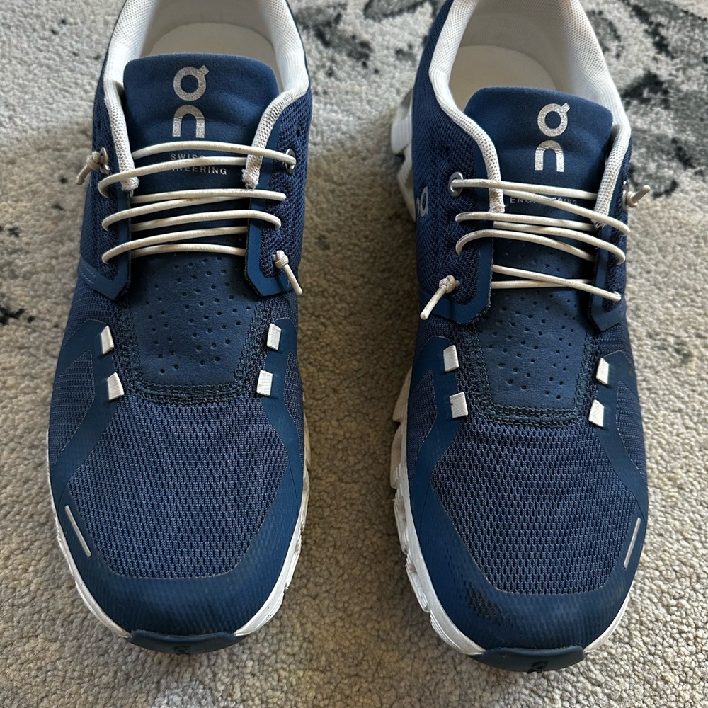 On Cloud 6 Running Shoes, Denim, Women 11.0